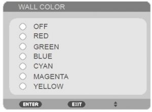 Built-in Wall Color Correction