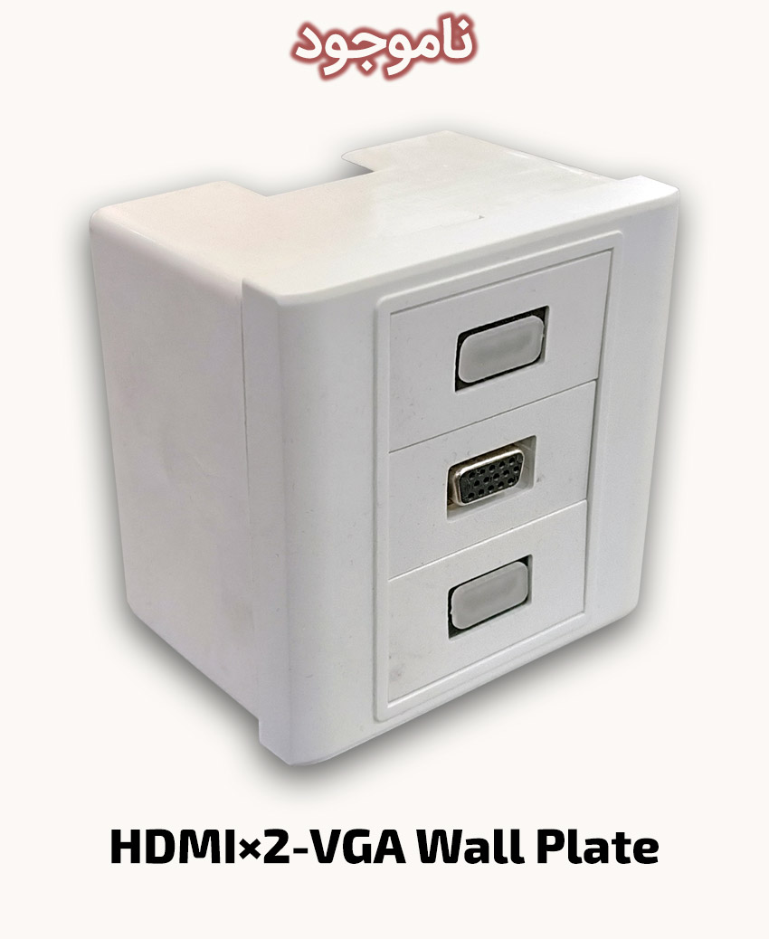 HDMI×2-VGA Wall Plate